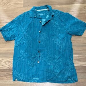 Tommy Bahama Blue Palm Button-Down Shirt